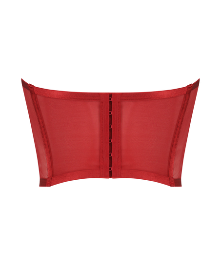 Violet Cupless Bustier, Red