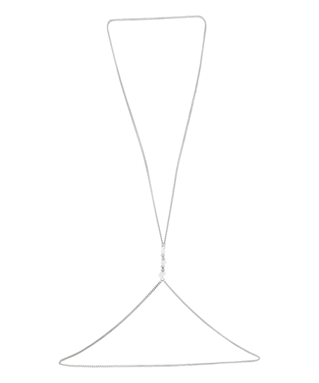 Pearl Body Chain, Grey