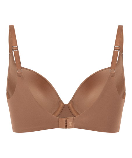 Smooth Padded Underwired Bra, Brown