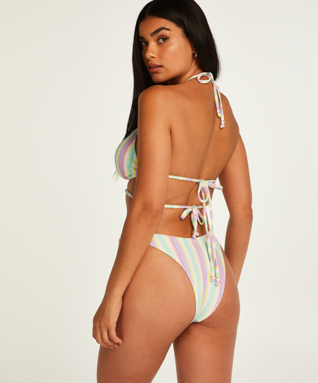 Tahiti high-cut bikini bottoms, White