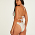 Tahiti high-cut bikini bottoms, White