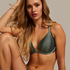Nicole Padded Underwired Push-Up Bra, Green