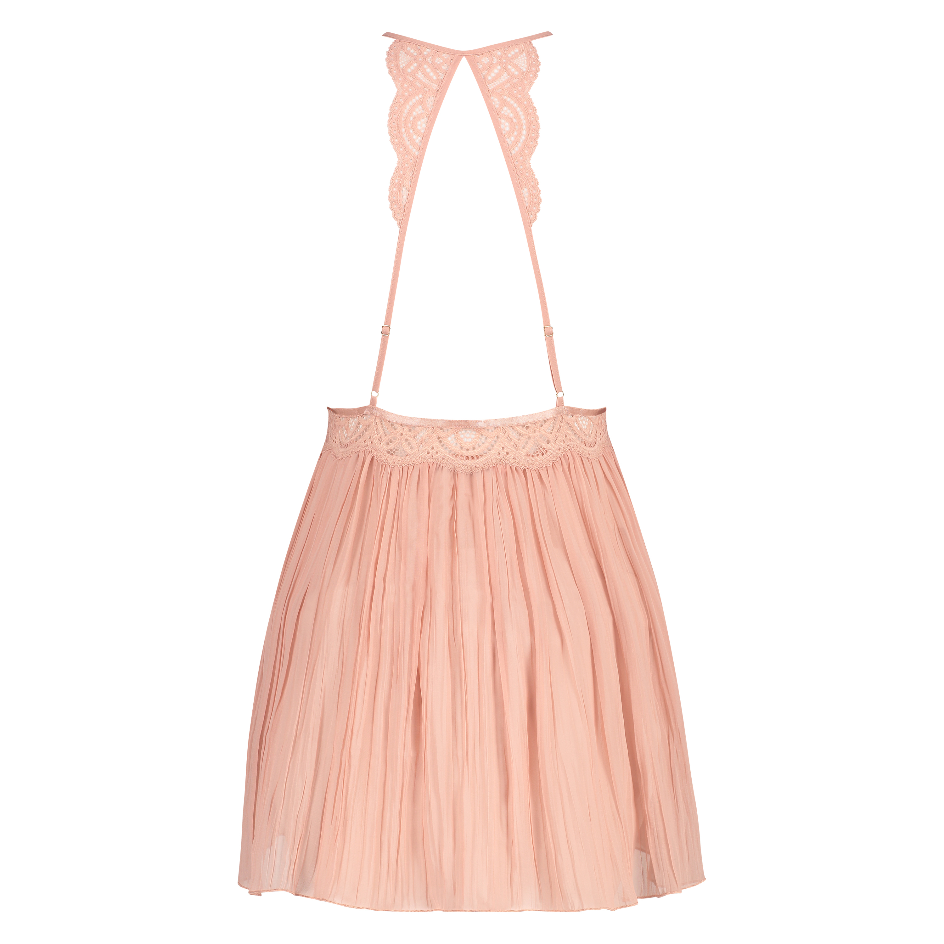 Chiffon babydoll, Beige, main