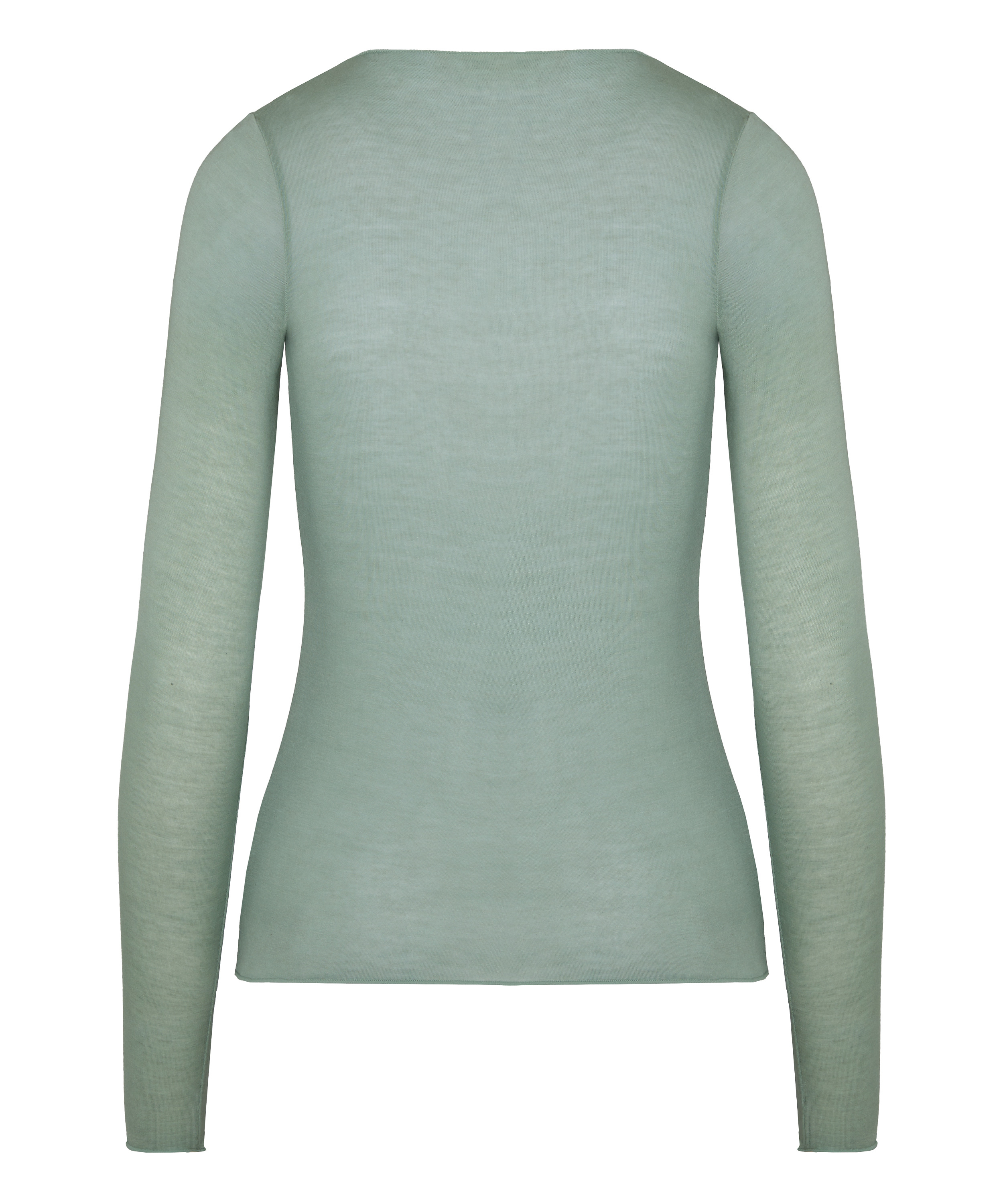 super soft Lace V-Neck shirt with Cashmere, Green, main