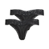3-Pack Madison Thong, Black