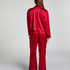 Satin Long-Sleeved Jacket, Red