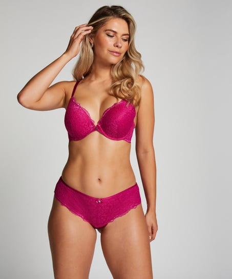 Marine Padded Underwired Push-Up Bra, Pink