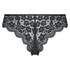 High leg lace Brazilian, Black