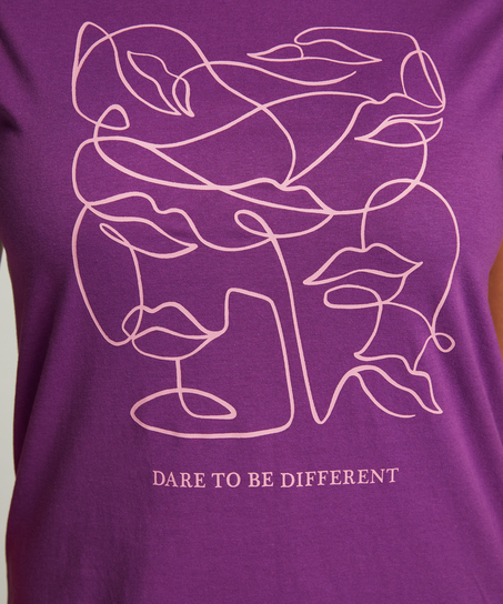 Round Neck Nightshirt, Purple