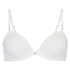 Plunge Padded Underwired Bra, White