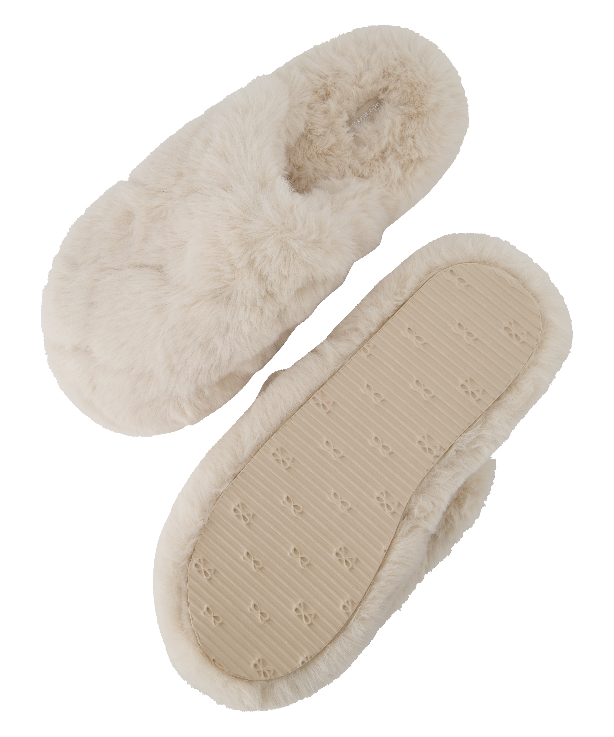 Madeline Fur Slippers, Beige, main