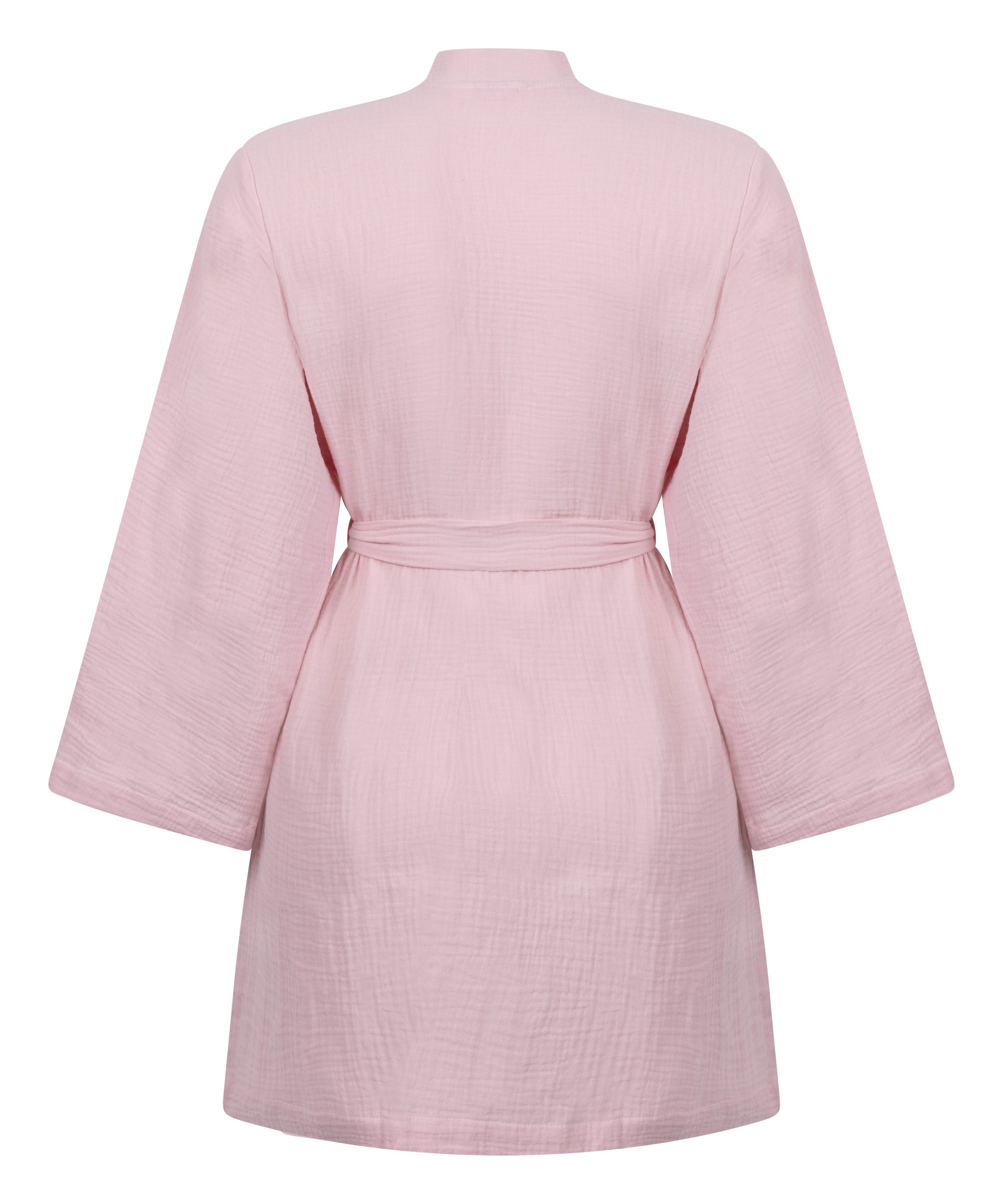 Muslin Robe Short, Pink, main