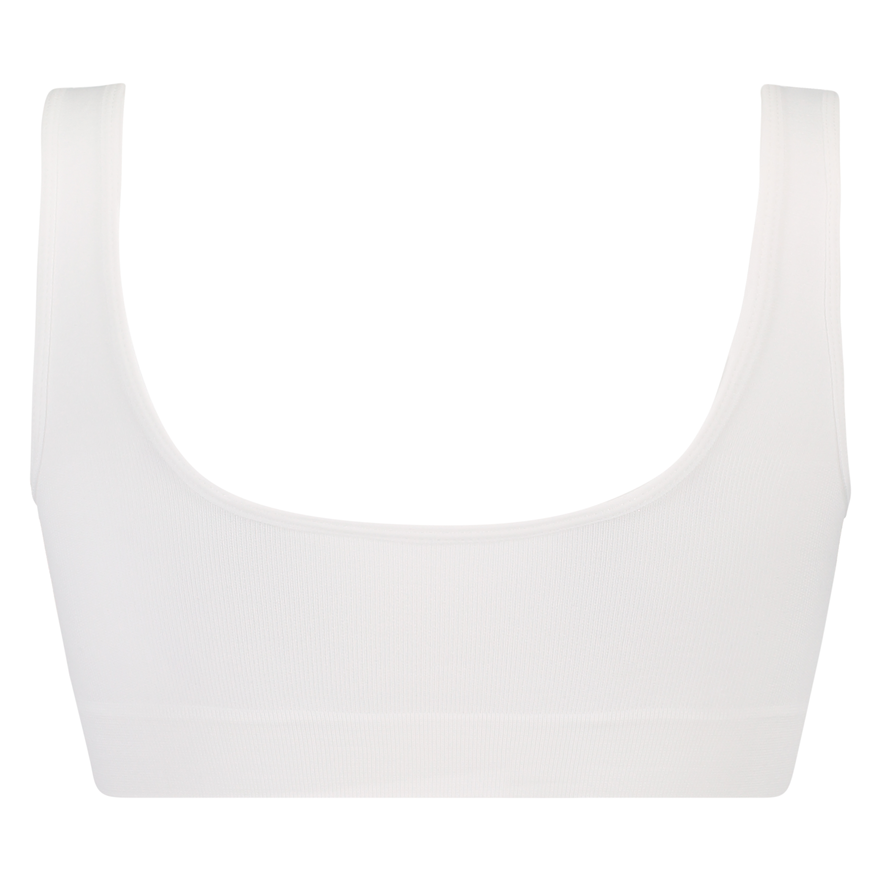 Seamless Crop Top, White, main