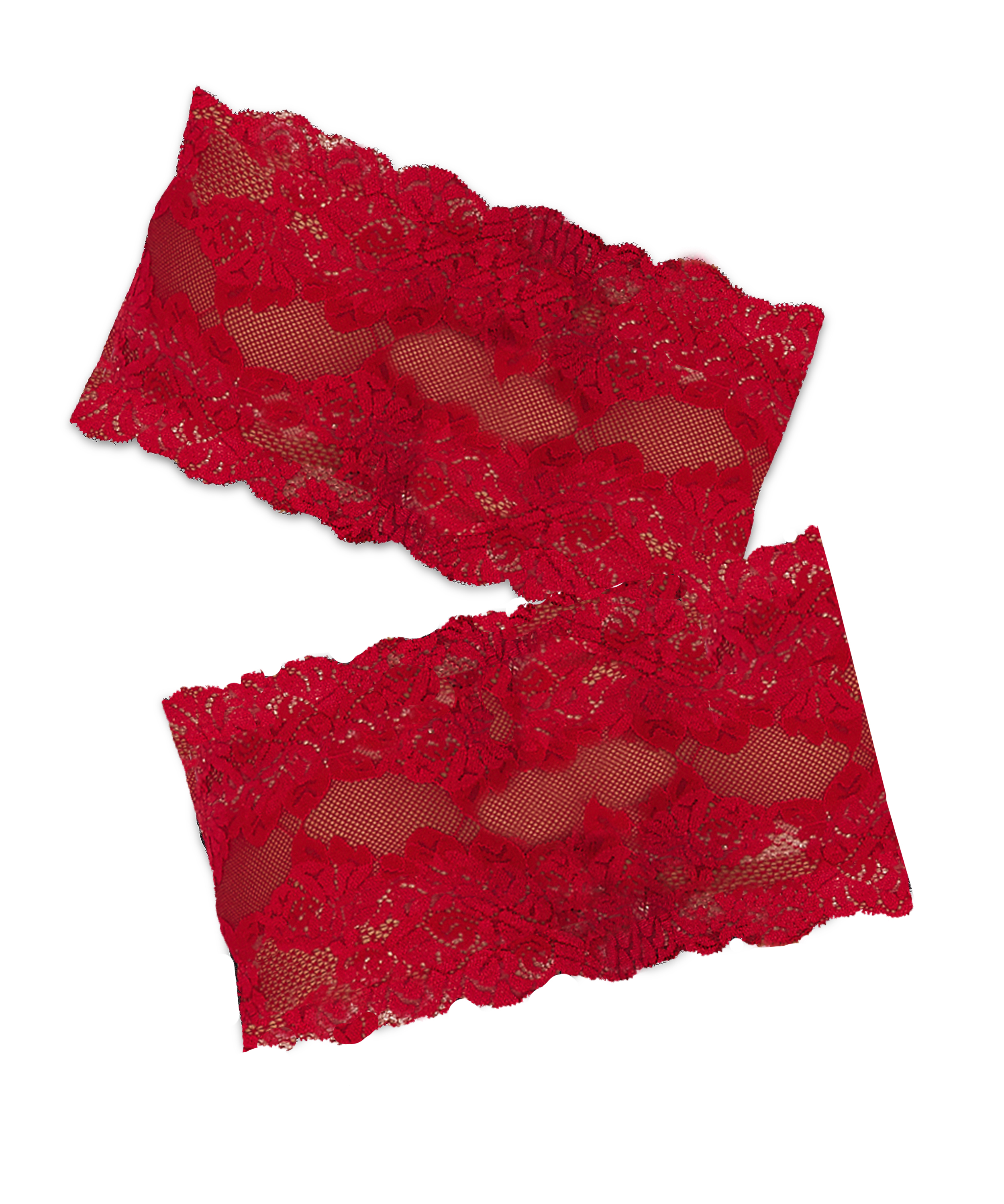 Lace Thigh Bands, Red, main