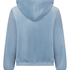 Velour hoodie jacket, Blue