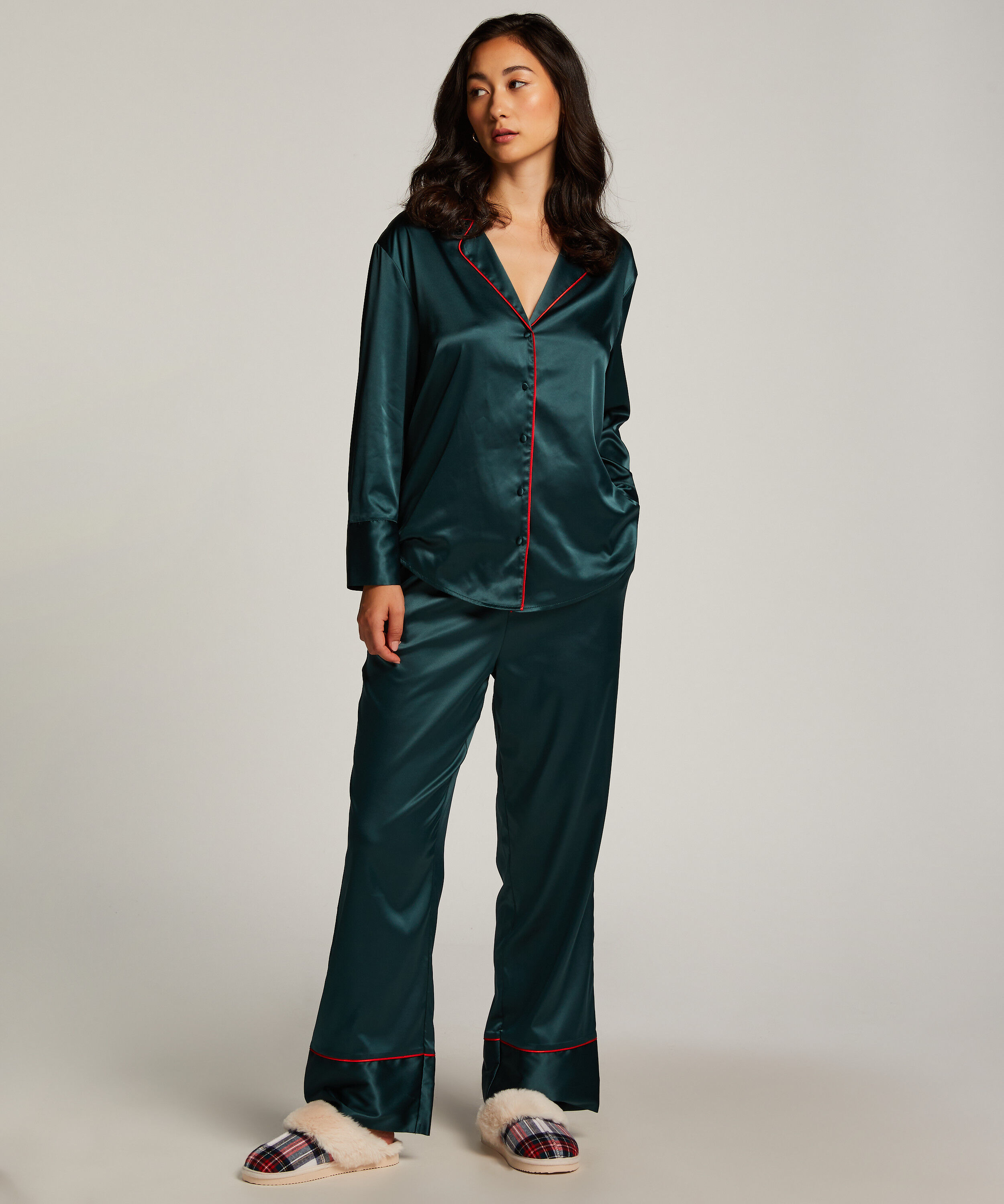 Satin Trousers, Pink