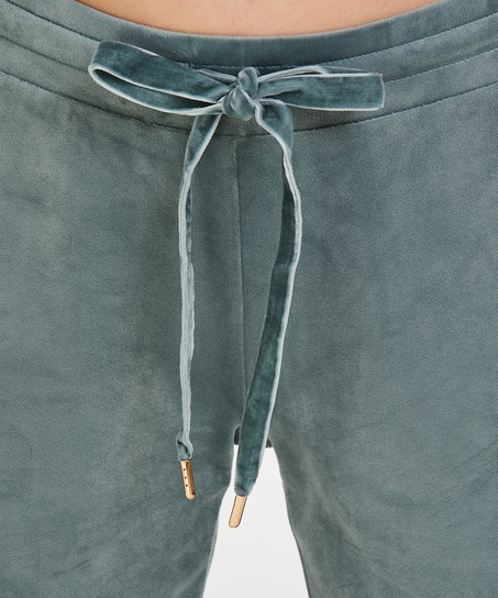 Petite Velours Jogging Pants, Green