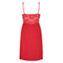 Modal Lace Slip Dress, Red