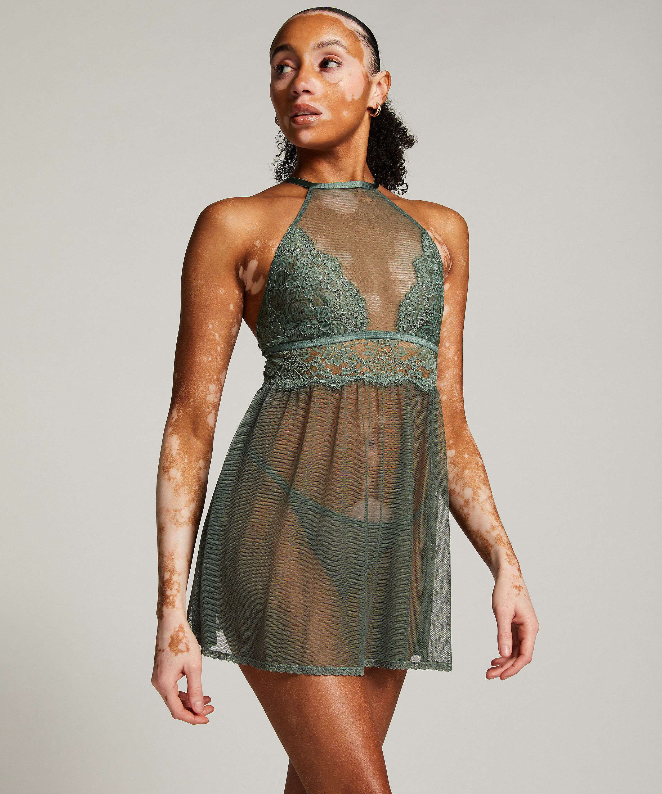 Lace Babydoll, Green