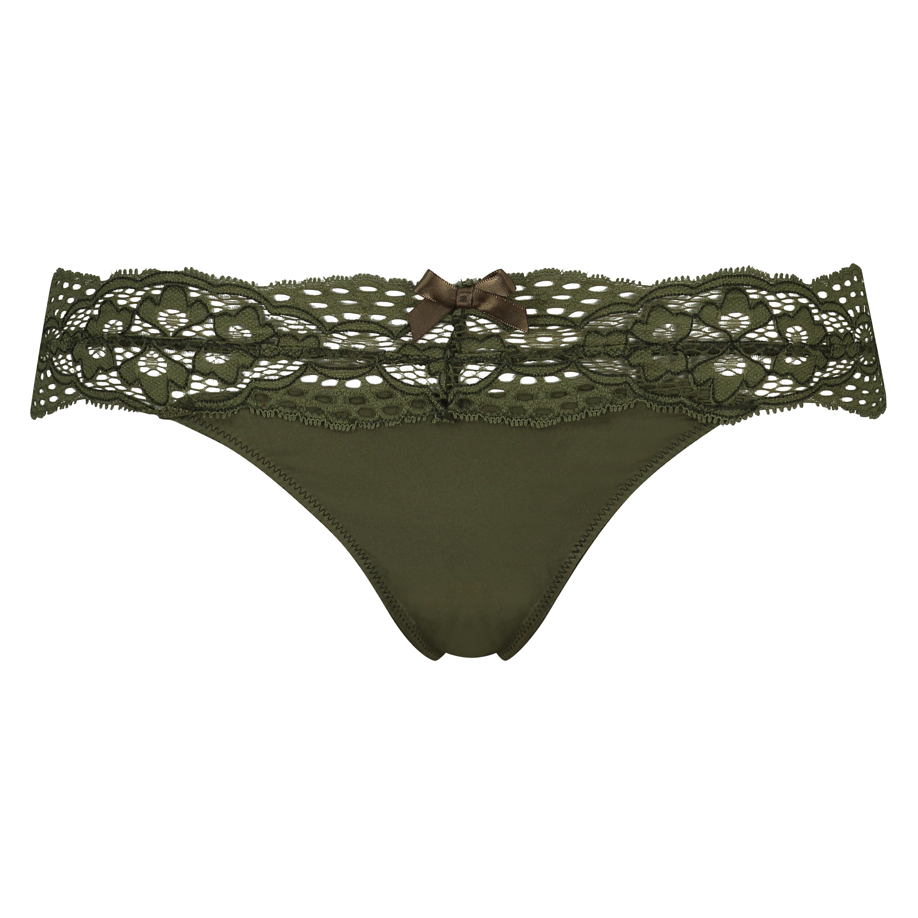 Mayra Extra Low V-Thong, Green, main
