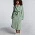 Fleece Bathrobe, Green