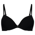 Plunge Padded Underwired Bra, Black