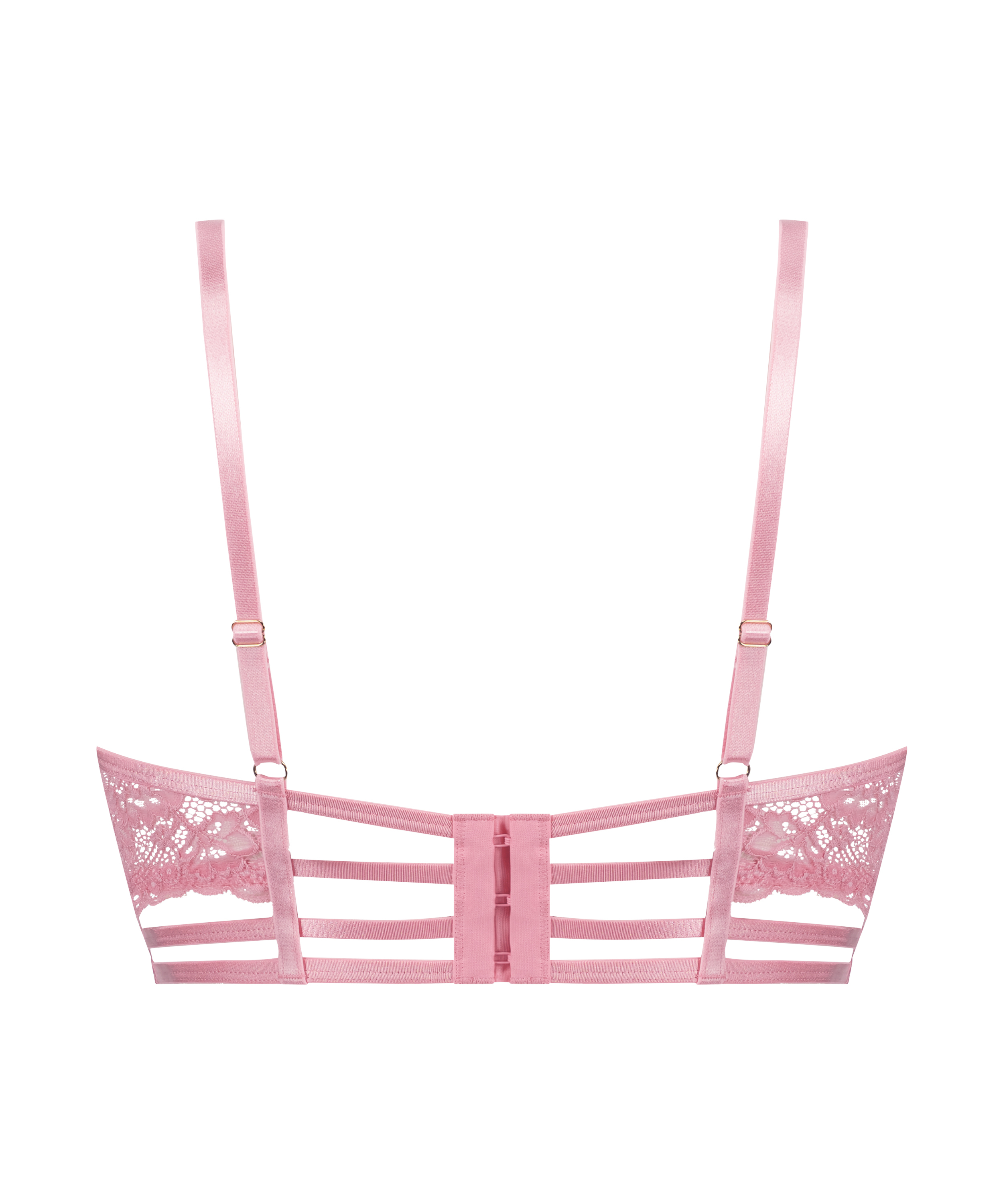 Roxanne Non-Padded Underwired Longline Bra, Pink, main