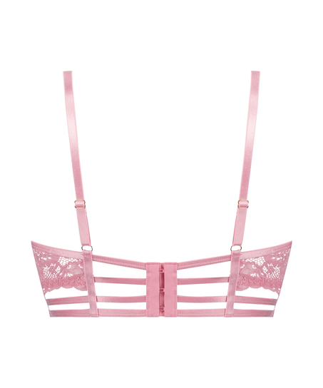 Roxanne Non-Padded Underwired Longline Bra, Pink