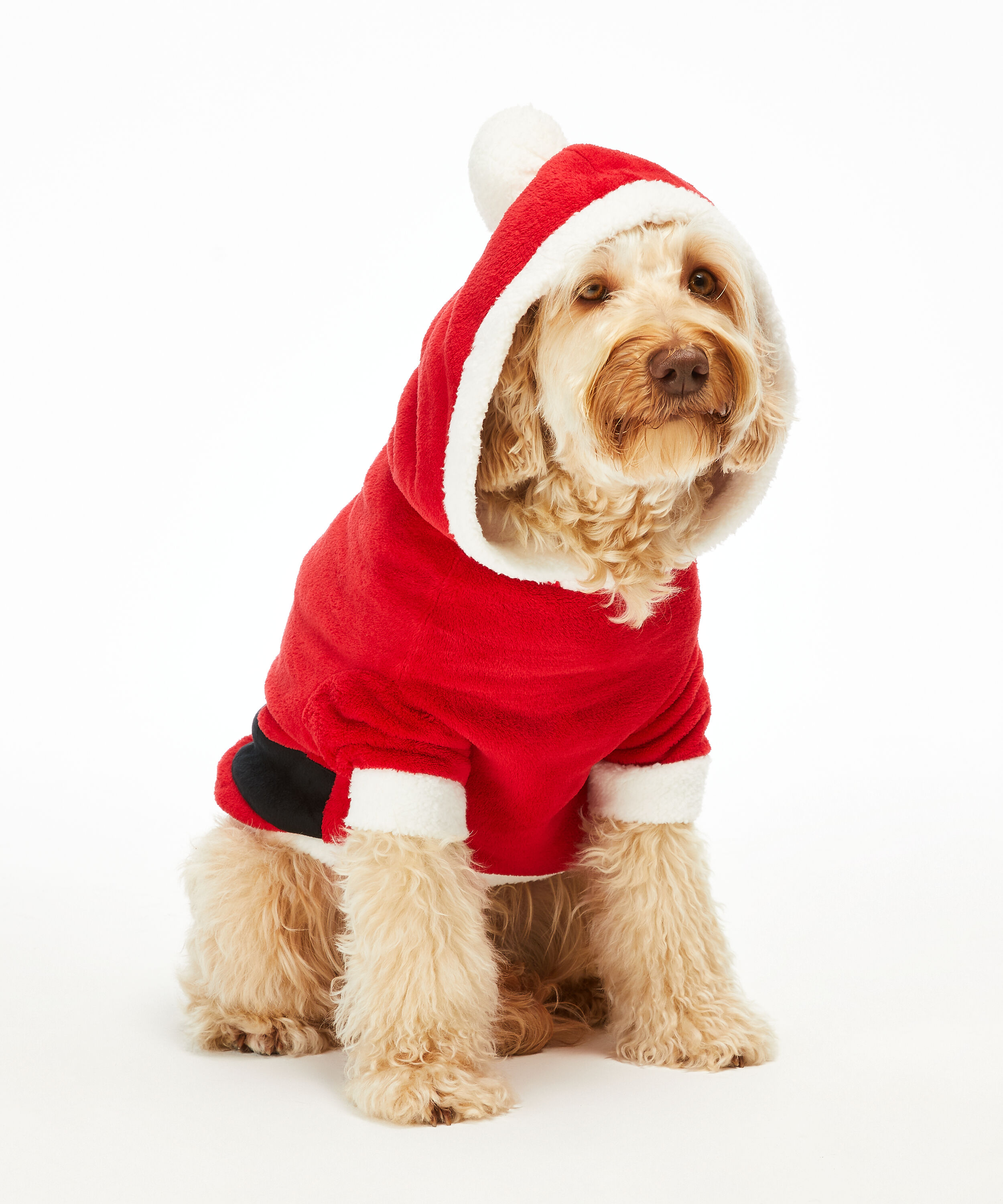 Dog's Fleece Onesie, Red