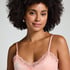Velours Lace Cami Top, Pink
