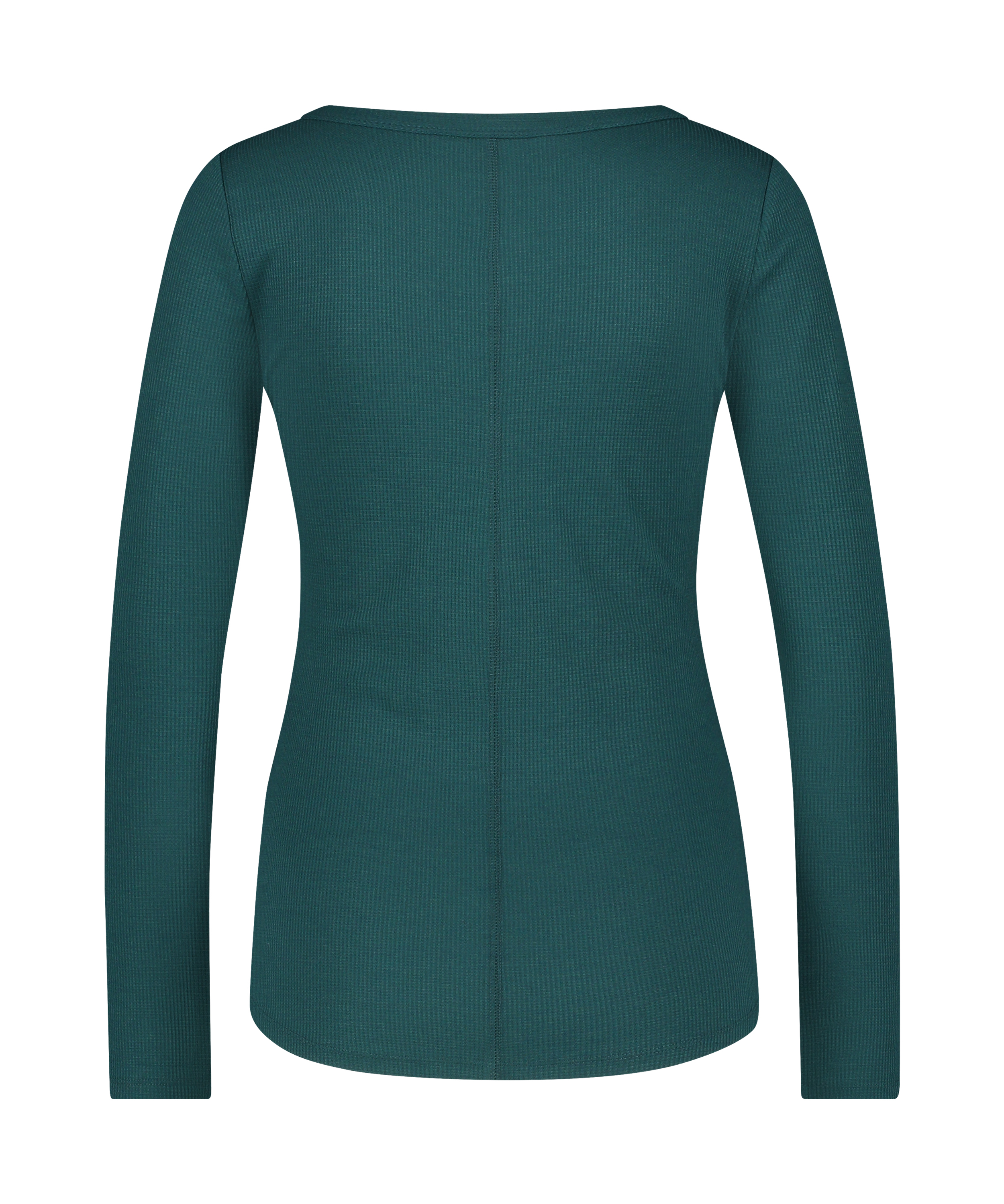 Long-Sleeved Pyjama Top, Blue, main