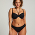 Luxe padded Underwired Bikini Top, Black