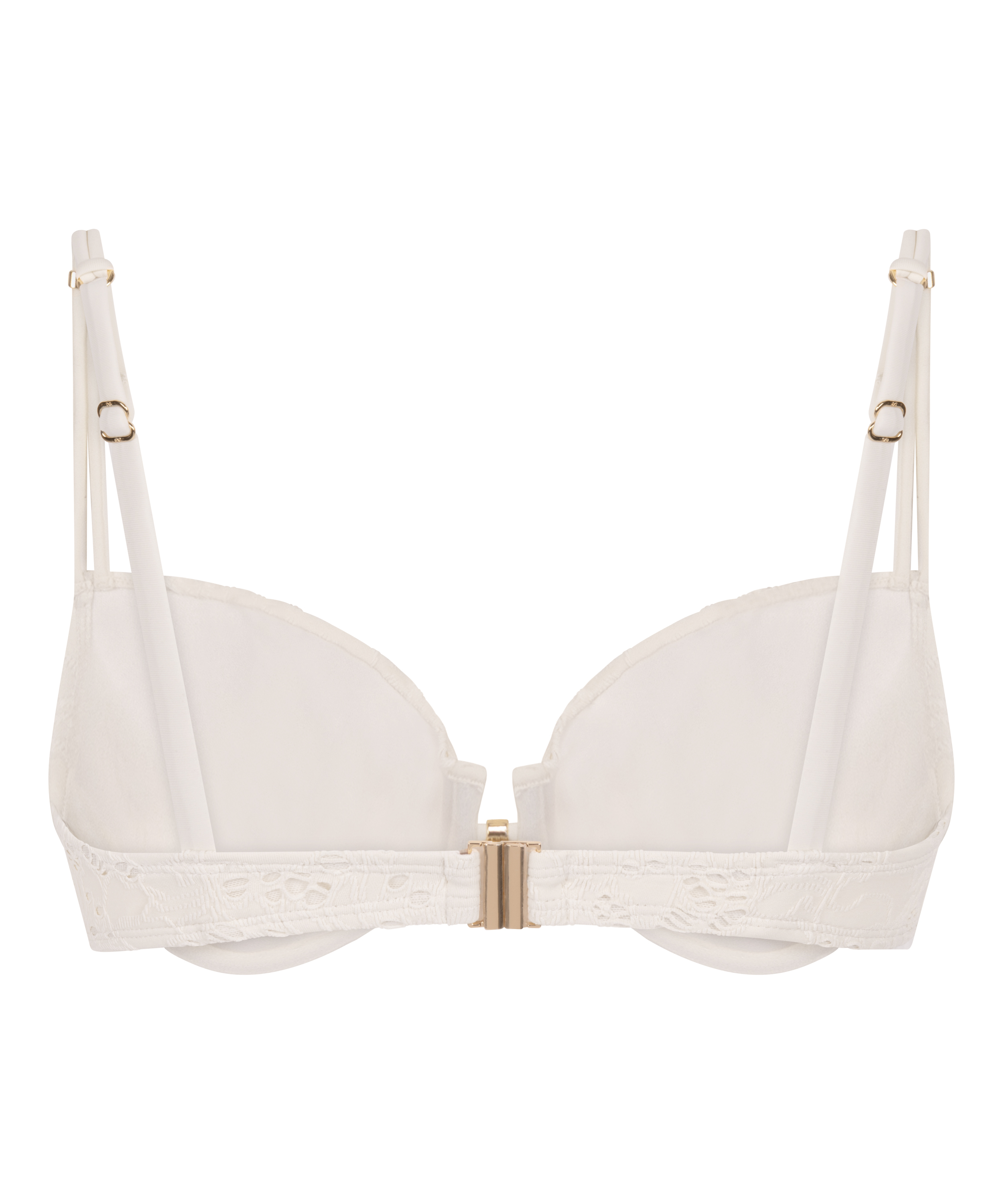 Crochet Bikini Top, White, main