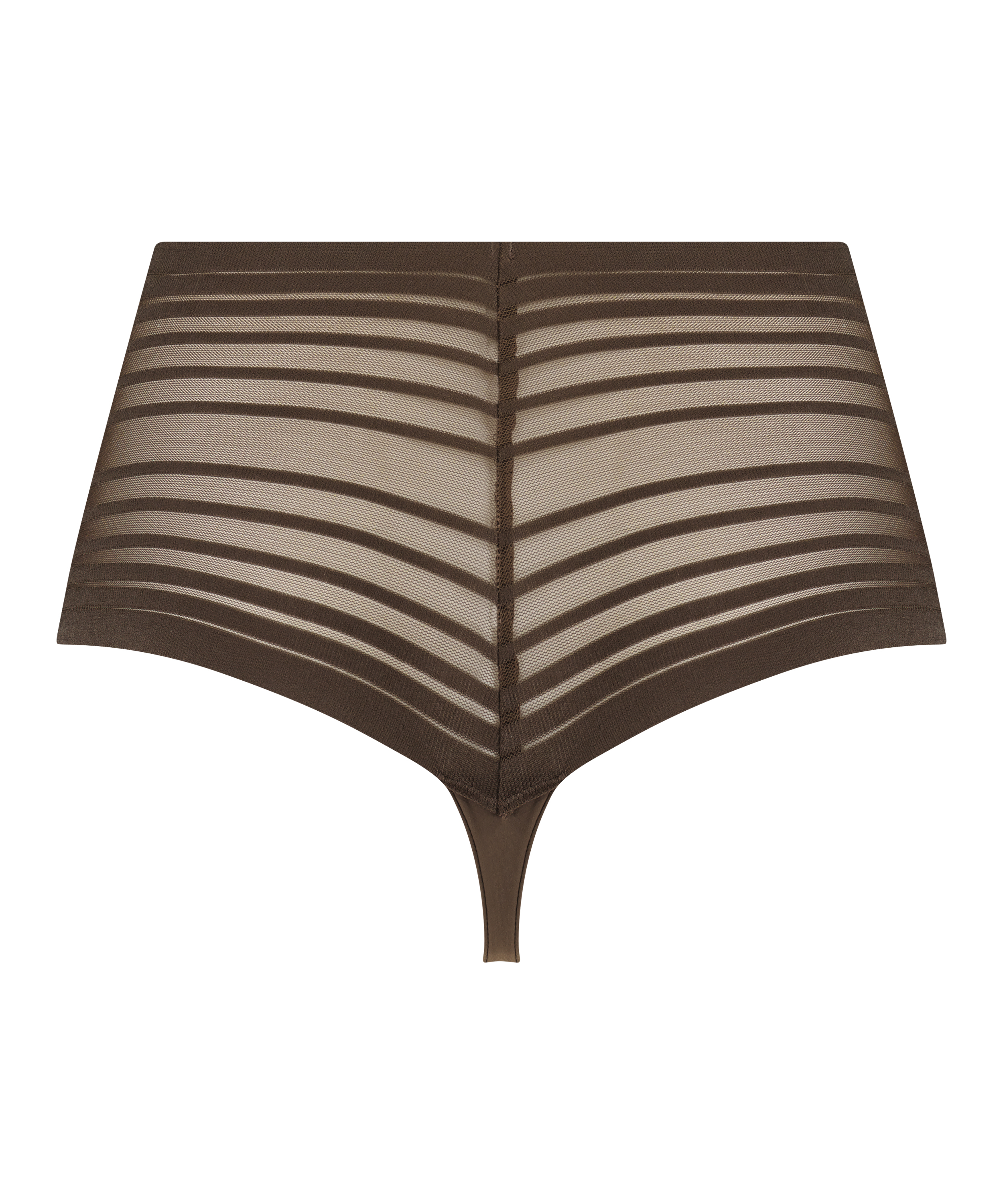 Invisible high thong, Brown, main