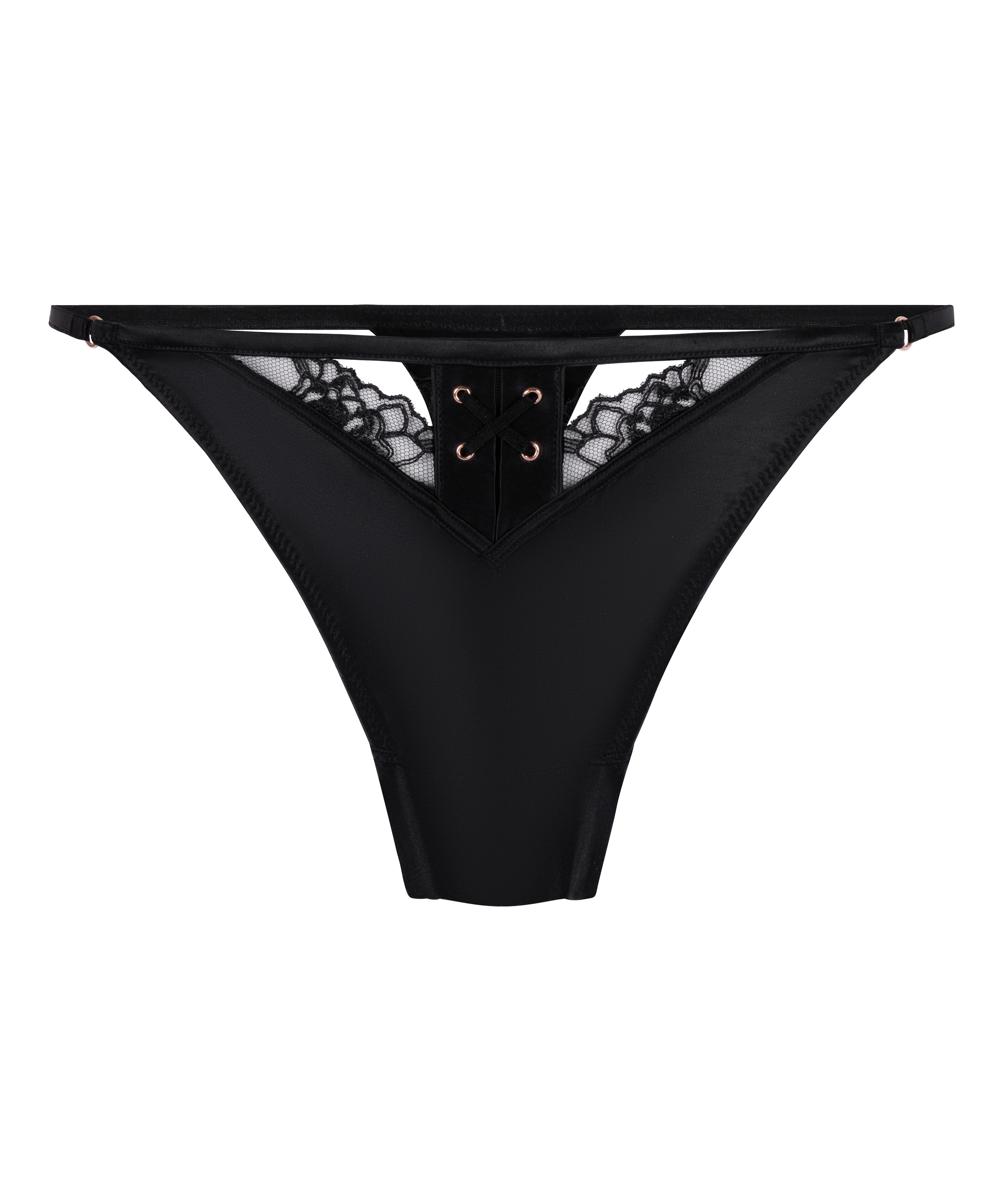 Catherine Highleg Thong, Black, main