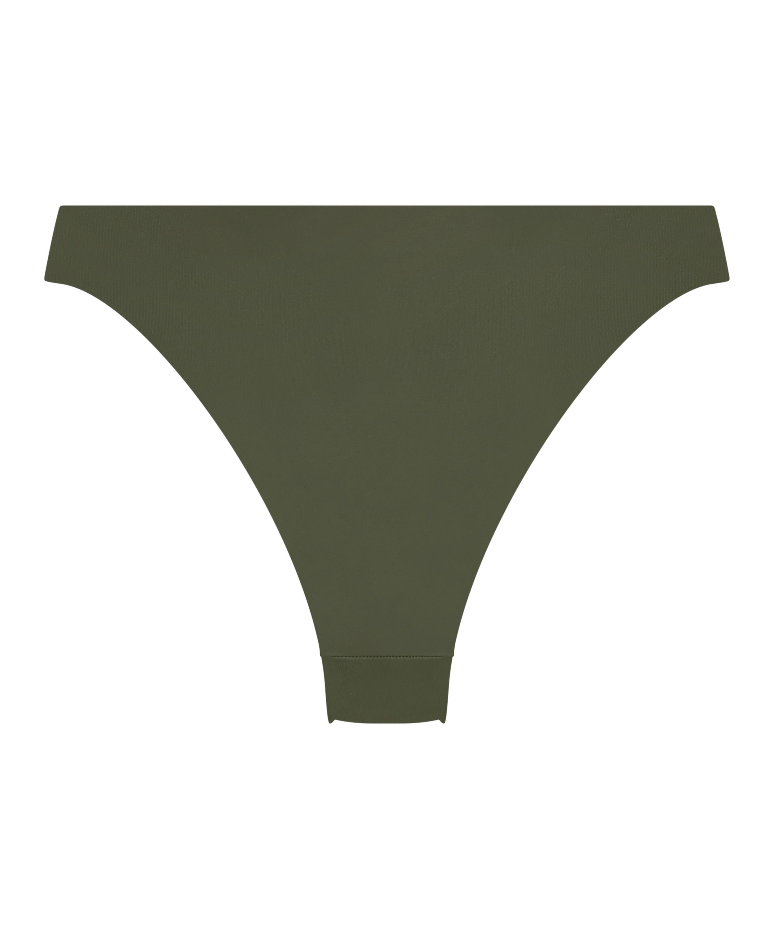 Luxe High-Leg Bikini Bottoms, Green, main