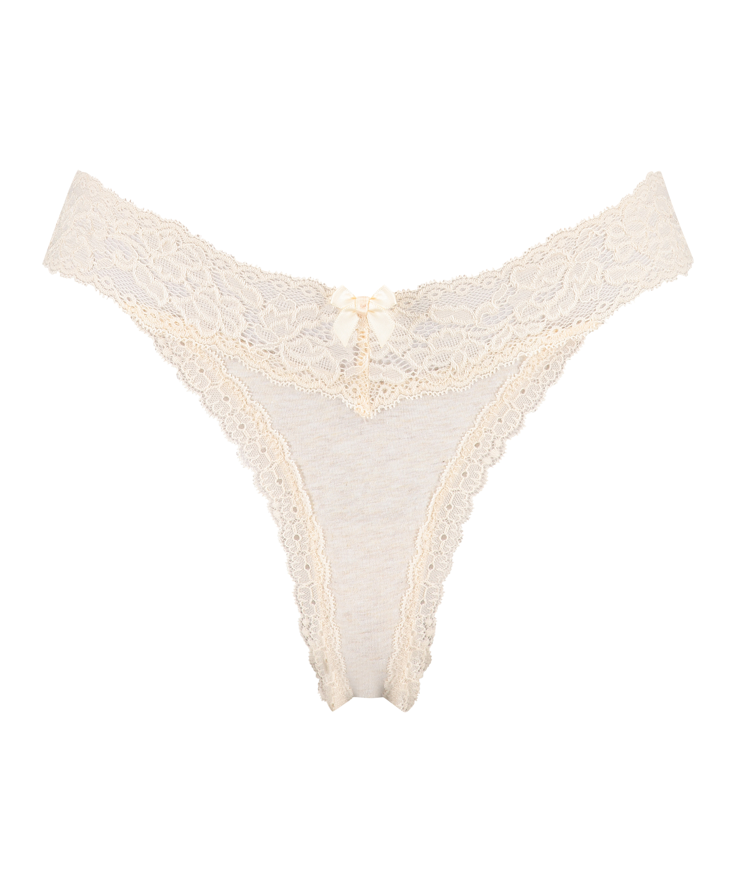 Cotton extra low thong, Beige, main