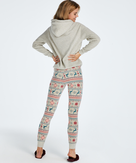 Micro Fleece Leggings, Beige