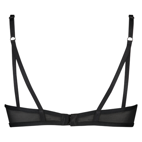 Lucia Padded Underwired Maximizer Bra, Black