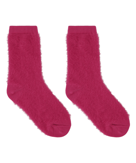 1 pair of knitted socks, Pink