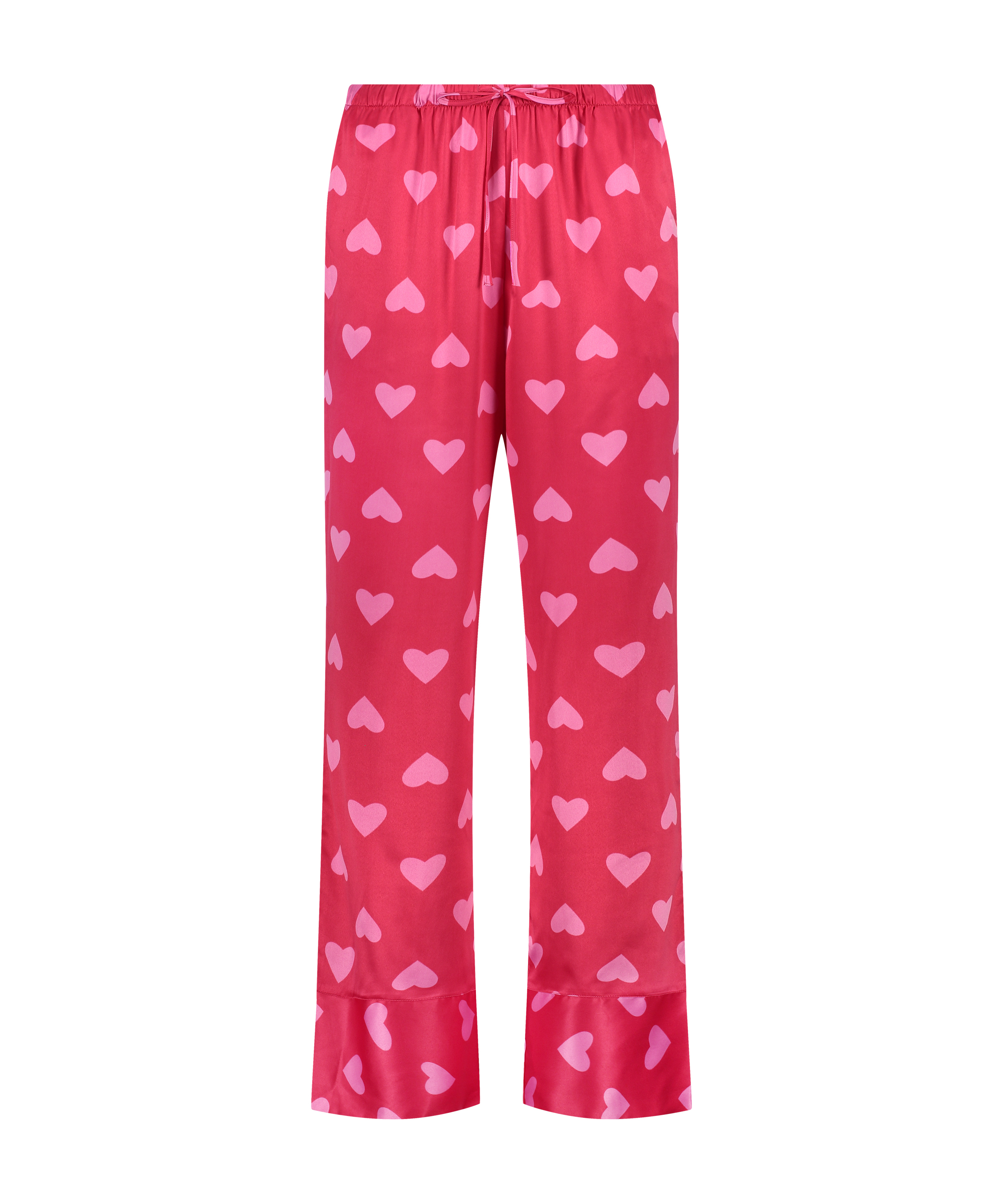 Satin Trousers, Red, main