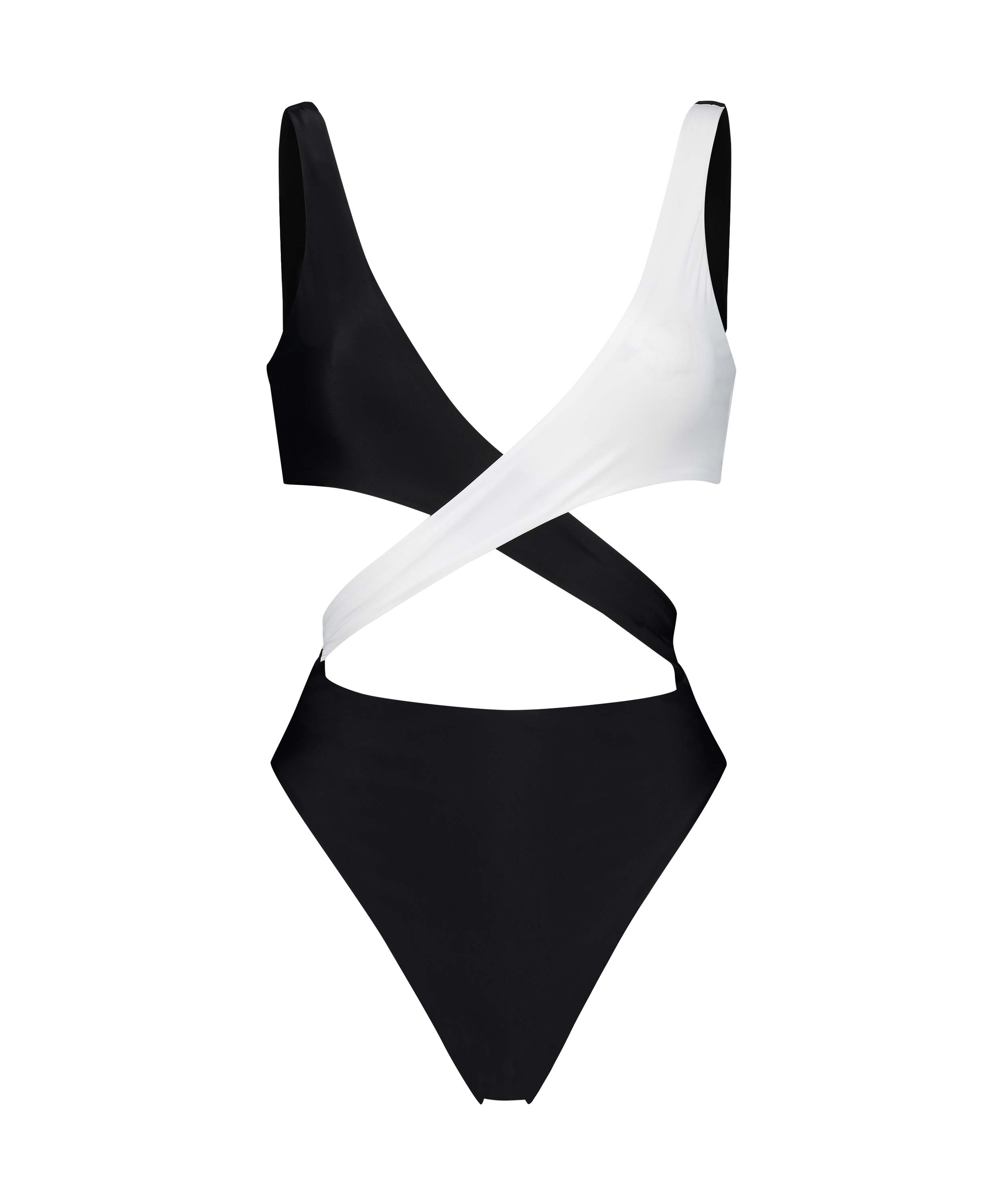 Crossover swimsuit HKM x NA-KD, White, main