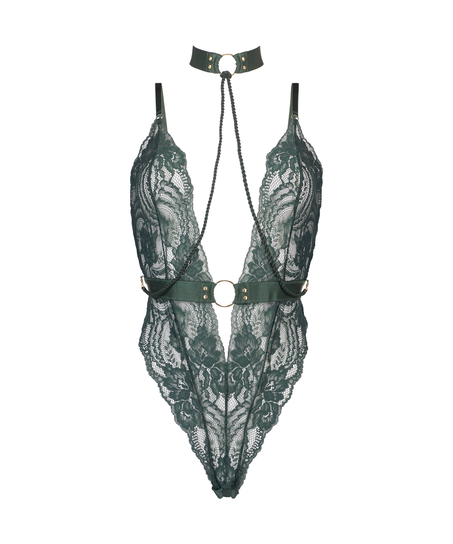 Private Brandy body open crotch, Green