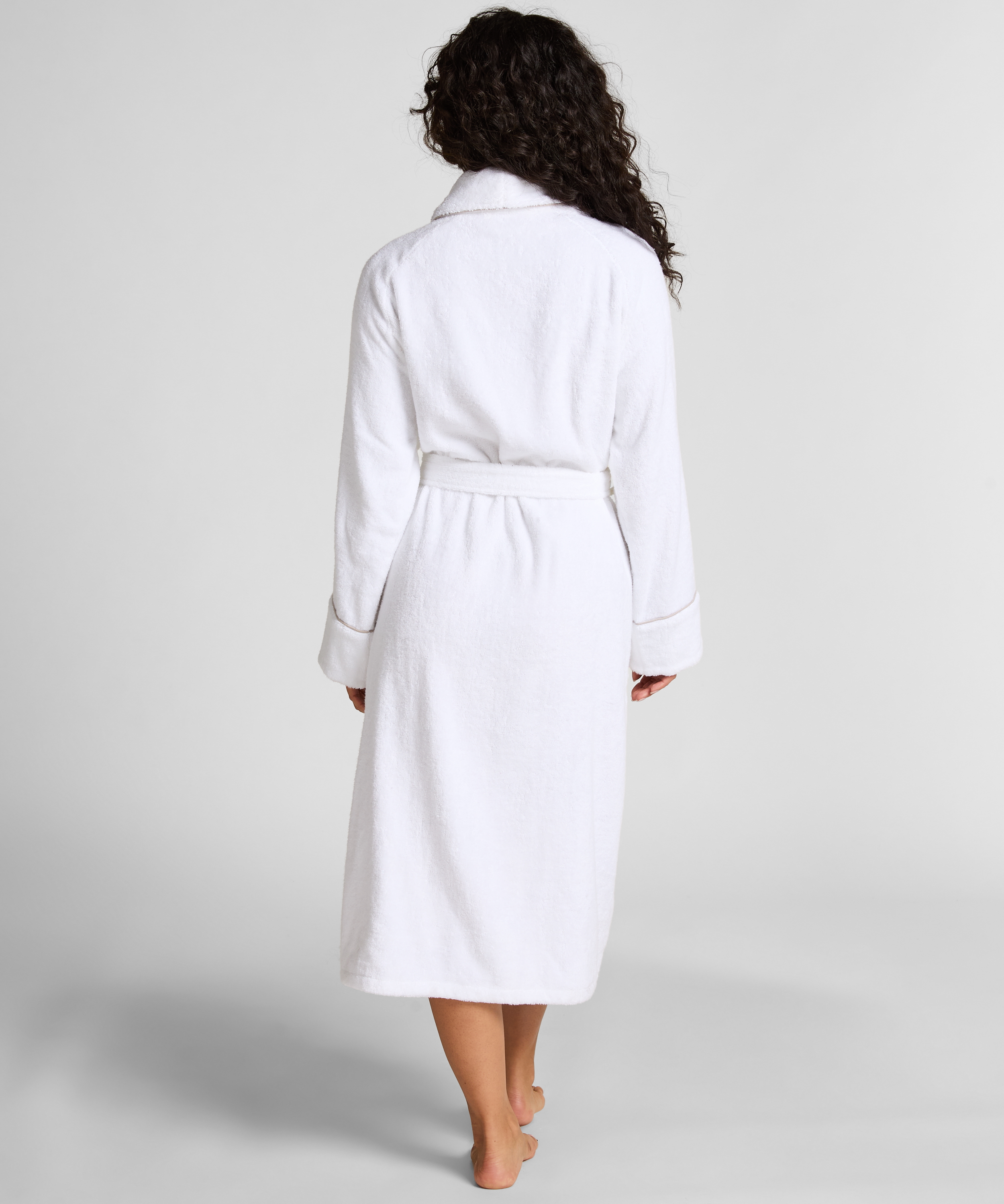 Toweling Robe, White, main
