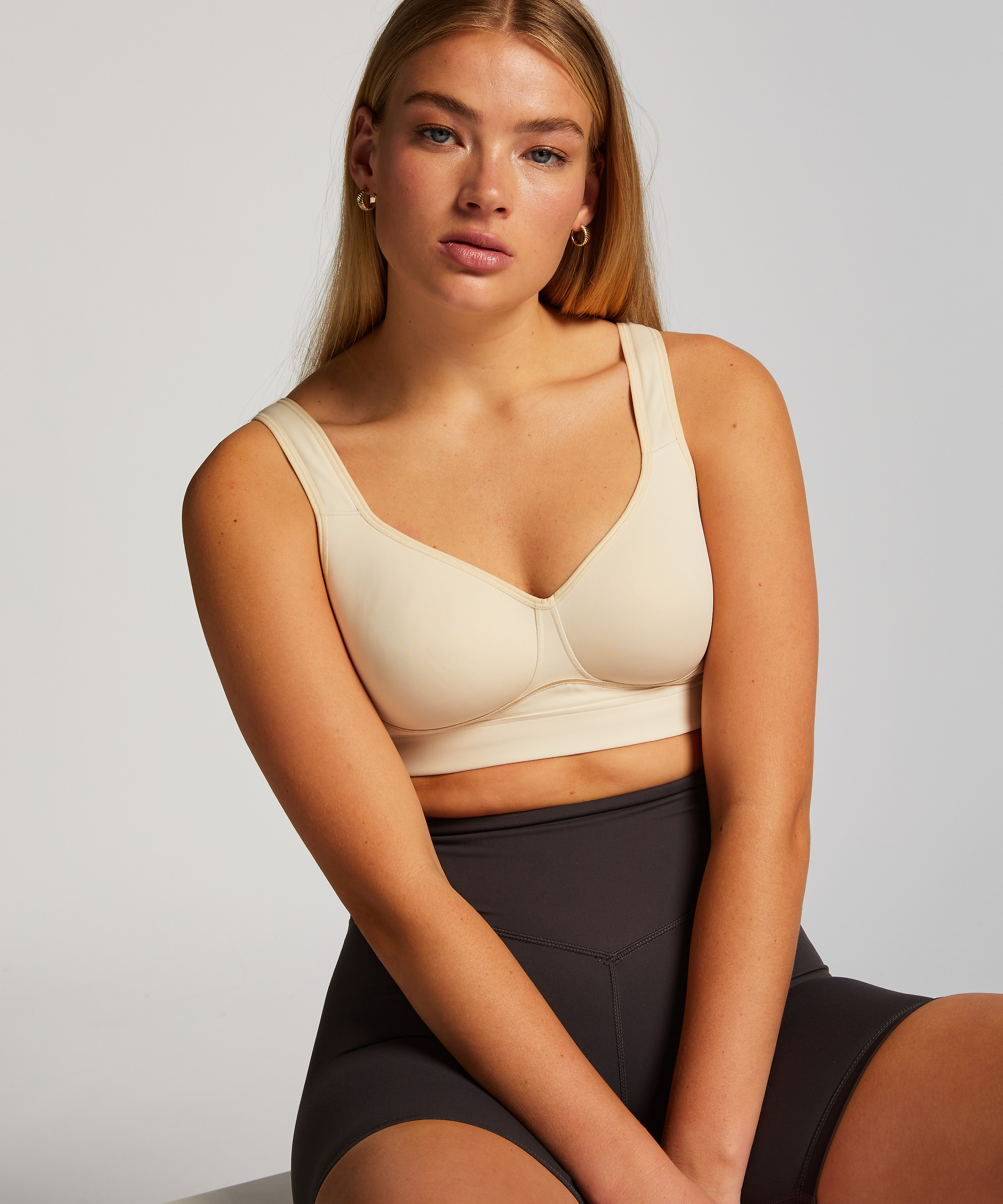 HKMX Sports bra The All Star Level 2, Beige, main
