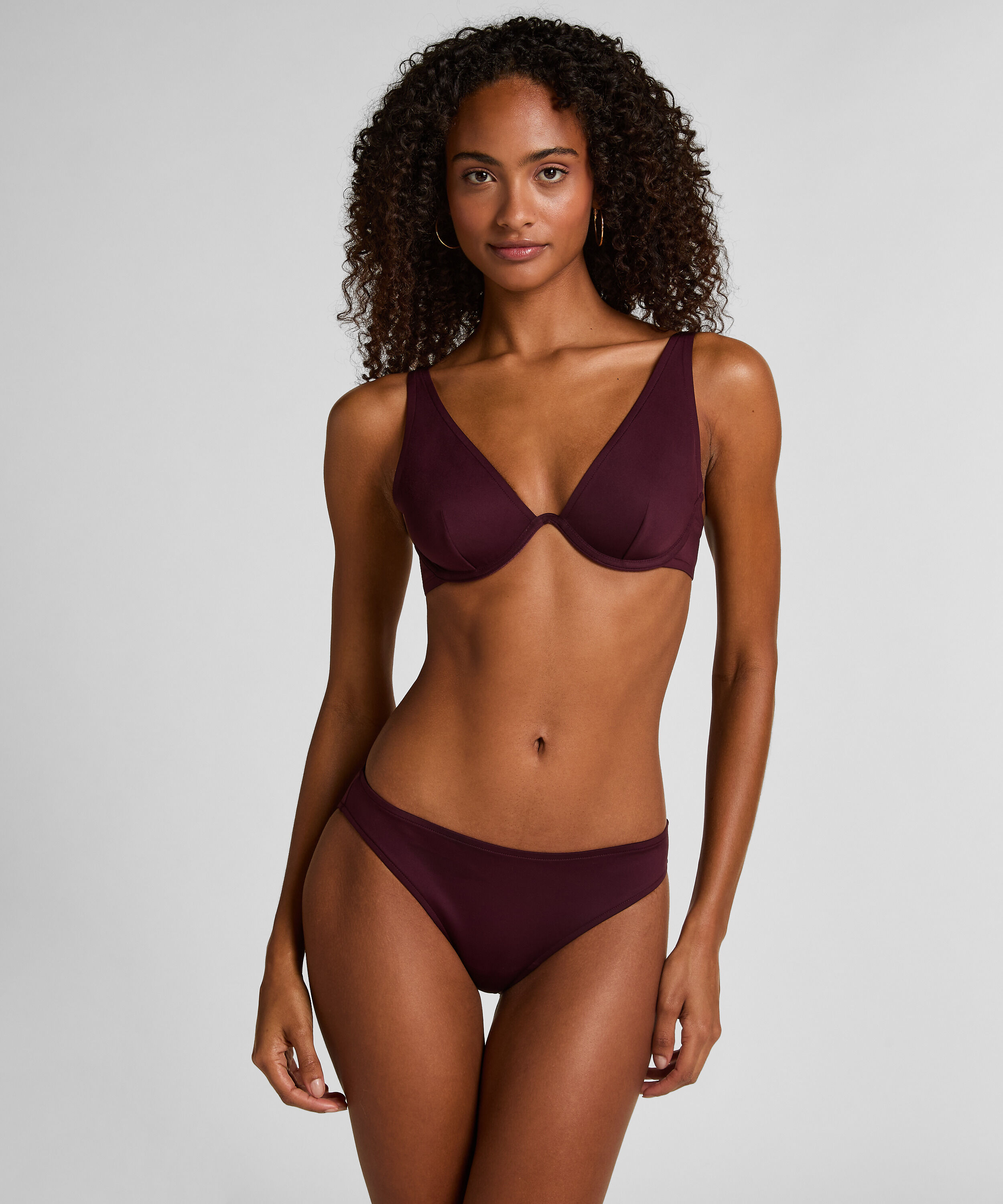 Neoprene Bikini Top, Purple