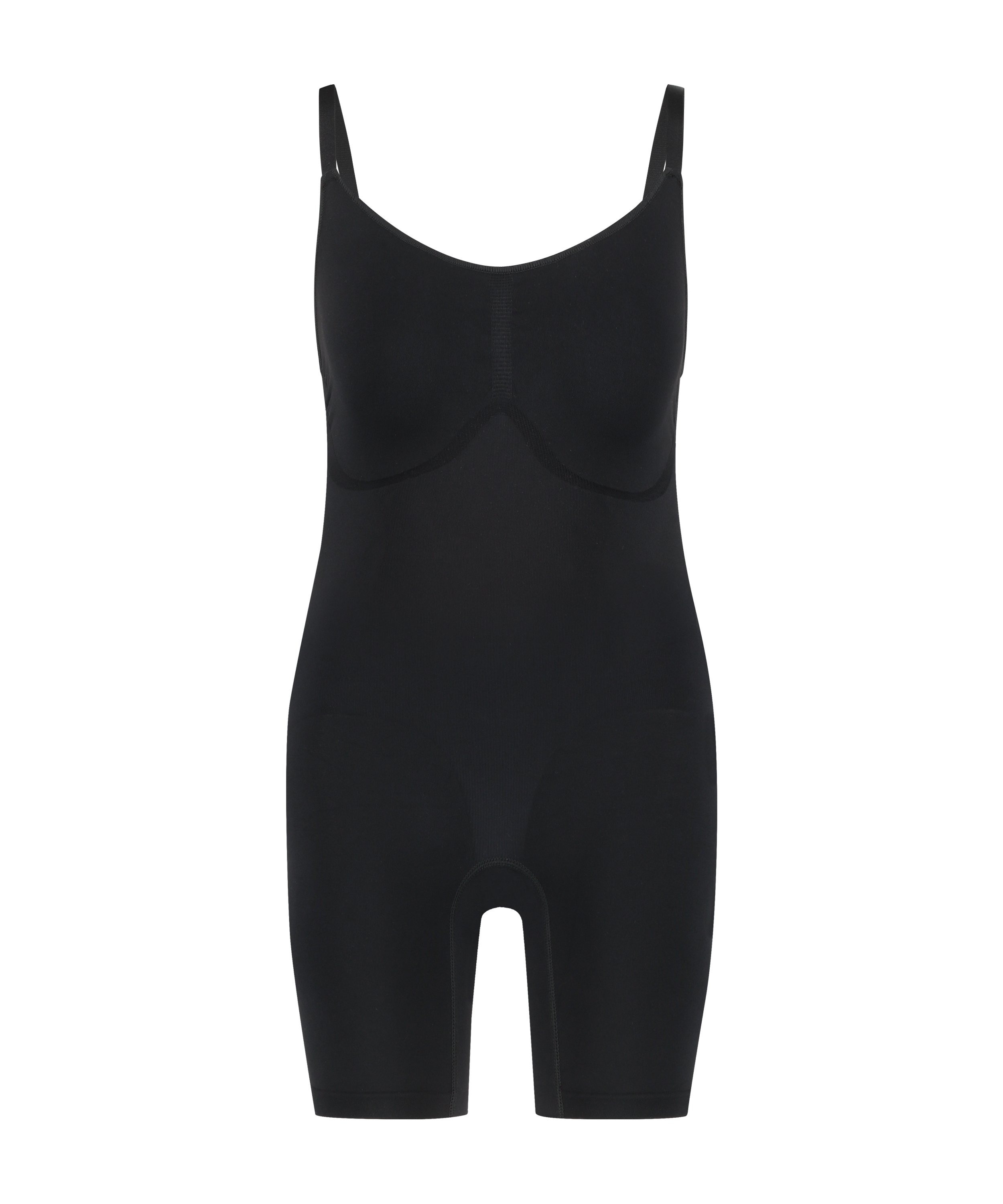 Seamless Enhancing Thigh Slimmer Body, Black, main