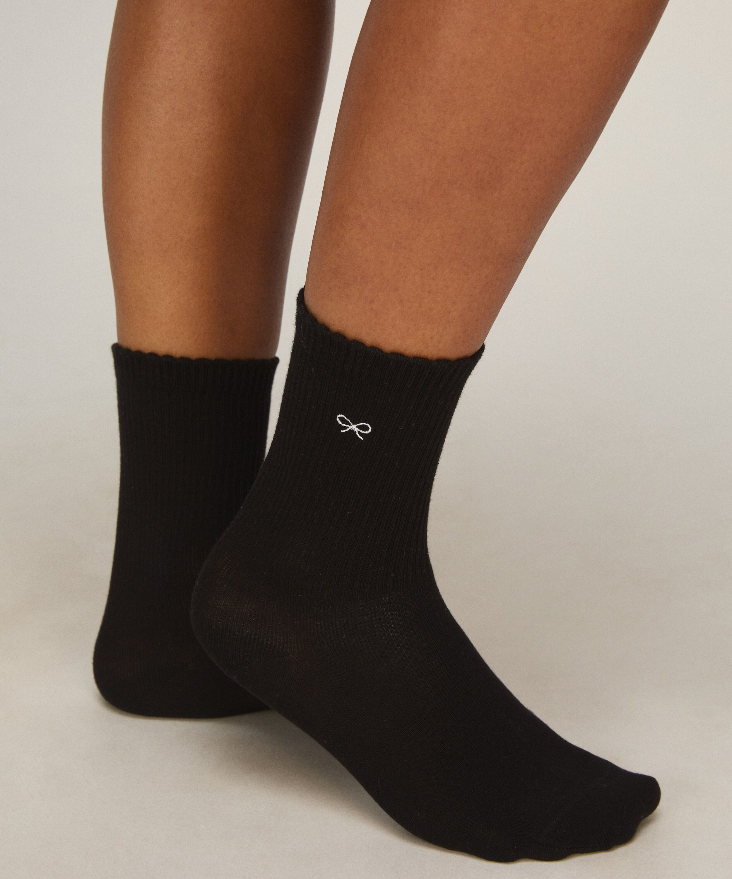 2 Pair Cotton Crew Socks