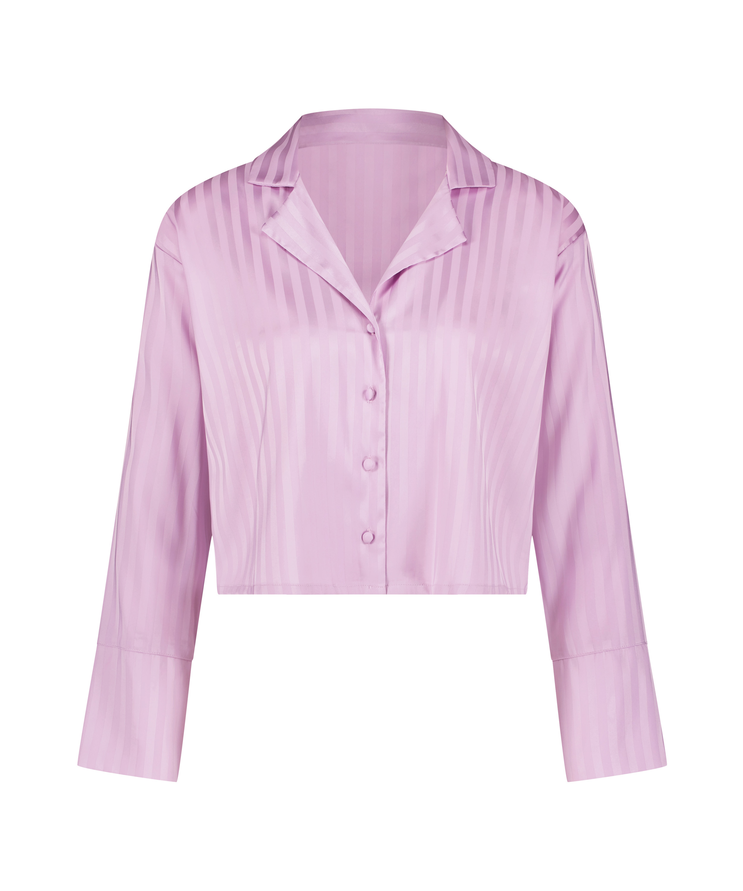 Satin Long-Sleeved Jacket, Purple, main