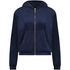 Velour hoodie jacket, Blue